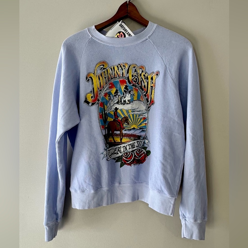 NWT Daydreamer Johnny Cash Sweatshirt - Picture 2 of 4
